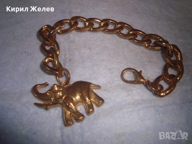 ПОЗЛАТЕНА ВИНТИДЖ АРТ ГРИВНА ЗДРАВА КЛАСИЧЕСКА ПЛЕТКА с ФИГУРАЛНА ВИСУЛКА СЛОНЧЕ 27938, снимка 8 - Гривни - 37072091