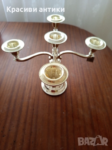 Свешник, красив, висок, посребрен, снимка 11 - Антикварни и старинни предмети - 52621808