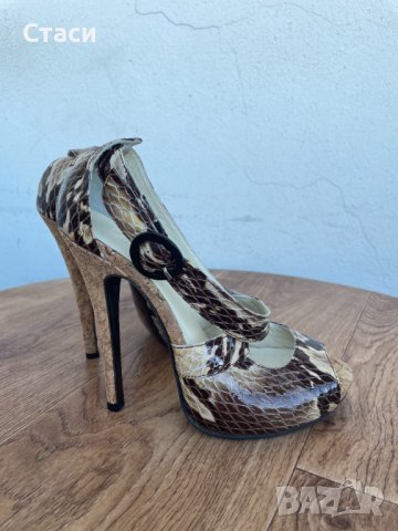 Елегантни дамски летни сандали с отворени пръсти на висок ток GiAnni, номер 37 EU