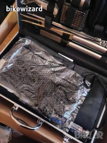 Комплект от 32 прибора за барбекю, комплект инструменти за грил от неръждаема стомана НОВО, снимка 7 - Барбекюта - 52546054