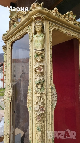 Луксознена барокова витрина , снимка 6 - Секции и витрини - 54332276