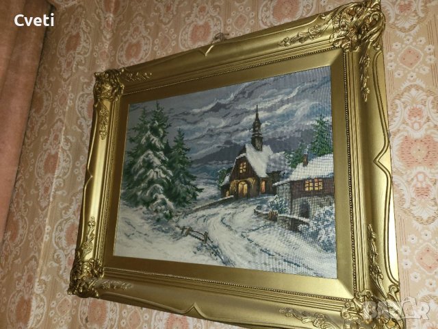 Гоблен,, Зимен параклис ", снимка 6 - Гоблени - 38014464