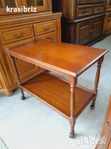 Масивна Масичка на колелца внос от ГЕРМАНИЯ , снимка 2 - Маси - 50206790