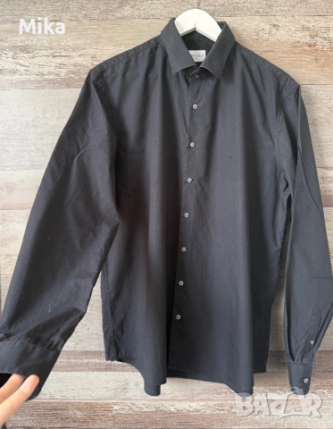 Мъжка риза Calvin Klein черна размер Л