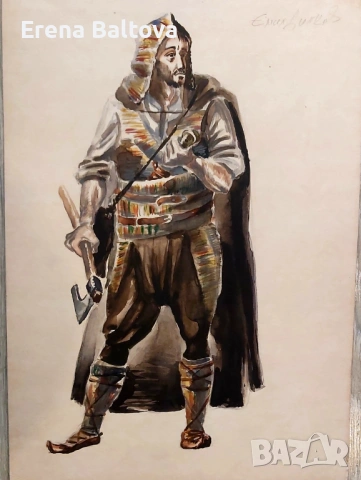 🍀Скици  театрални костюми   акварел