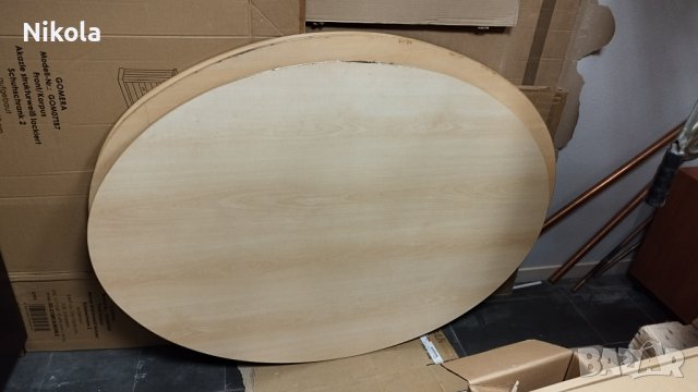 Елипсовиден Плот за маса 110/160см, снимка 1