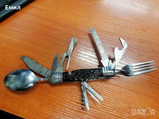 Стар комбиниран сгъваем нож JAPAN 