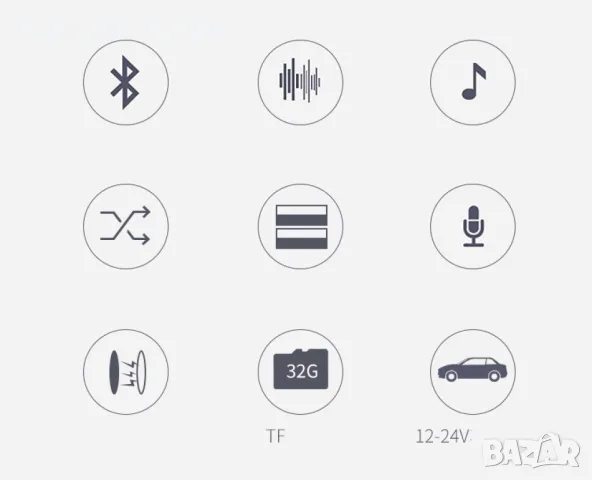 Хендсфри mp3/ bluetooth плеър с двойно USB, за автомобил с радио приемник, снимка 9 - Аксесоари и консумативи - 56201215