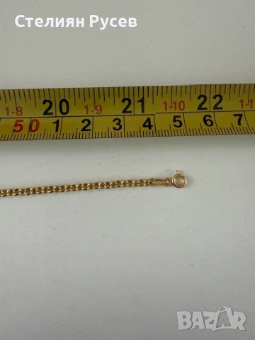 НОВ 8.42гр 55см  златен ланец версаче / златно колие / синджир / ланец / злато / златен / GOLD 585 /, снимка 2 - Колиета, медальони, синджири - 52066276