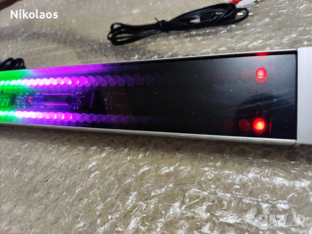 LED VU meter rack 19inch (светодиоден   индикатор за аудио рак 19инча), снимка 3 - Други - 52676776