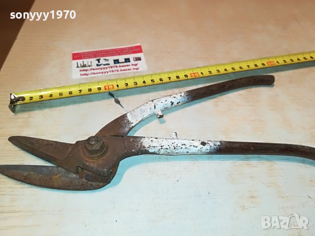 НОЖИЦА ЗА ЛАМАРИНА ОТ ФРАНЦИЯ 2005221233, снимка 5 - Антикварни и старинни предмети - 36821330