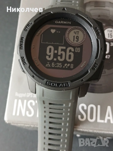 Garmin Instinct 1 Solar часовник, снимка 7 - Смарт гривни - 53903717