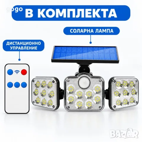 соларна външна лампа, снимка 5 - Соларни лампи - 56418009