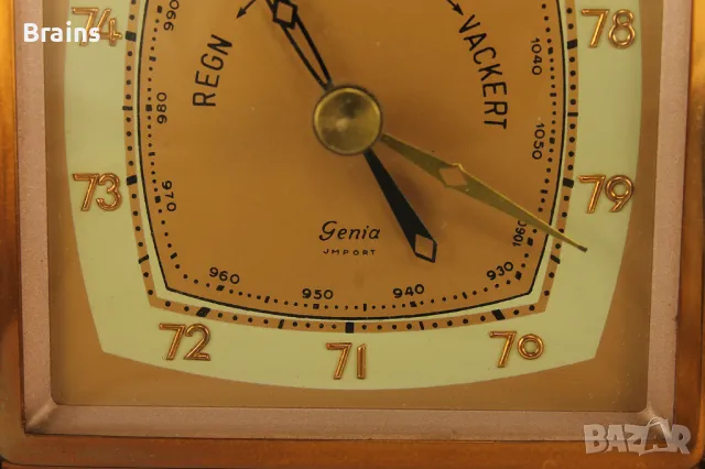 Стар Немски Барометър Термометър LUFFT GENIA 1960's, снимка 4 - Антикварни и старинни предмети - 49815173