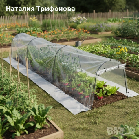 Мини оранжерия - сгъваема, практична и идеална за всеки градинар  - 1.8 х 10м