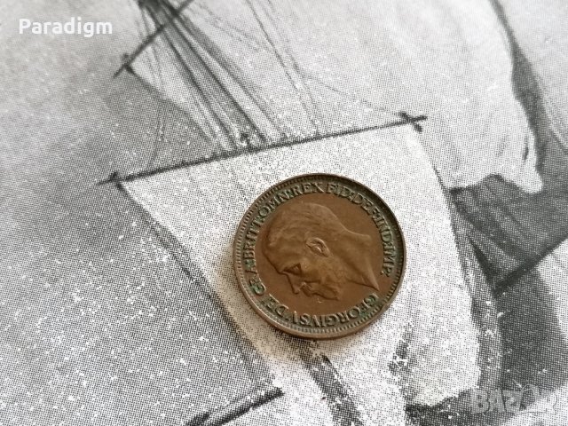 Монета - Великобритания - 1 фартинг | 1932г., снимка 2 - Нумизматика и бонистика - 34331534