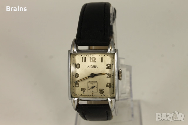 1930's Art Deco MEDANA Швейцарски Ръчен Часовник
