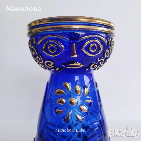 Винтидж дизайн от 70те. ваза от стъкло Walther Glas, стил мид-сенчъри модерн (Mid-Century Modern)., снимка 7 - Други ценни предмети - 54362235