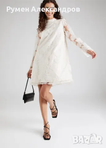 Чисто нова светло бежева дантелена рокля YASCornelia Gardenia р-р M, снимка 2 - Рокли - 50332935