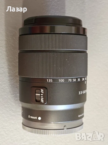 обектив Sony E 18-135mm f/3.5-5.6 OSS – състояние като нов, снимка 3 - Обективи и филтри - 52638463