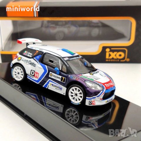 Citroen DS3 R5 №7 Rallye du Condroz/Huy - мащаб 1:43 на IXO моделът е нов в PVC дисплей-кейс, снимка 6 - Колекции - 29678130