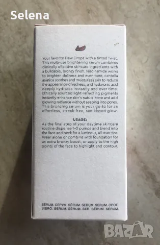 Тониран серум Glow Recipe Watermelon Glow Niacinamide Hue Drops, снимка 5 - Козметика за лице - 49919594