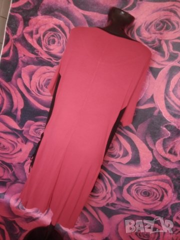 Червено-черна туника / рокля за едра дама 3ХЛ, снимка 2 - Рокли - 37422787