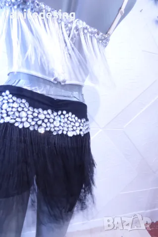 Черно и Бяло- детска рокля за спортни танци., снимка 5 - Рокли - 47368798