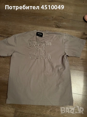 Бежова тениска , снимка 2 - Тениски - 53194014