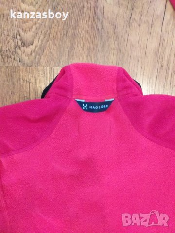 HAGLOFS Zip Neck Red Fleece Jacket - страхотен дамски полар, снимка 9 - Блузи с дълъг ръкав и пуловери - 31879257