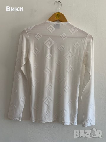 Мъжка Бяла тениска с дълъг ръкав, снимка 9 - Блузи - 29397576