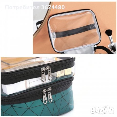 Двуетажна козметична чанта, снимка 4 - Други стоки за дома - 39986156