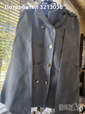 Дамско палто-пелерина, снимка 5 - Палта, манта - 52177830