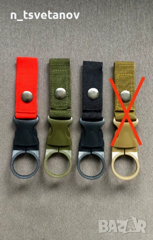 Държач / карабинер за бутилки