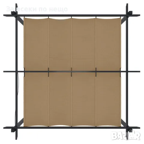 Градинска Пергола С Прибиращ Се Покрив, 3x3 М, Таупе Код P628, снимка 2 - Градински мебели, декорация  - 50428824