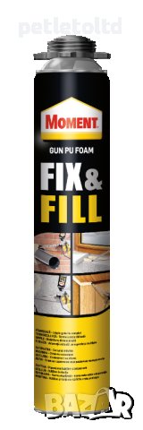 Пяна полиуретанова, пистолетна Moment Fix & Fill Gun PU Foam 700 мл