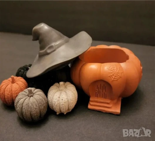 Молд бурканче тиква с шапка Хелоуин 