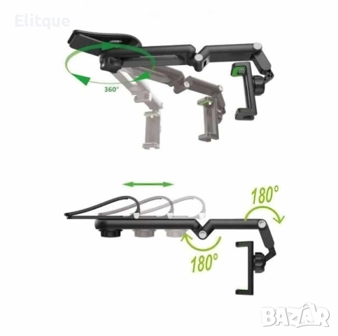 Държач за мобилен телефон за кола,гъвкав,въртящ се на 360 градуса, снимка 8 - Други - 52870876