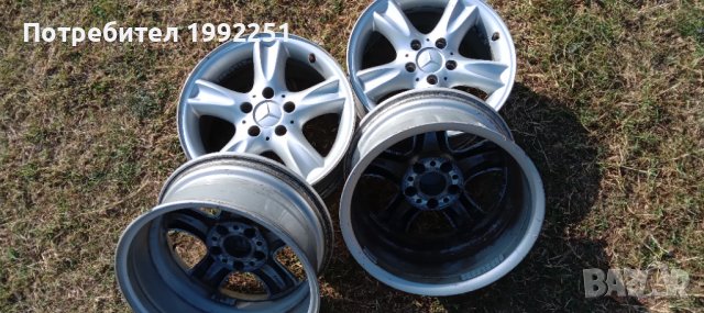 4бр. ляти джанти за Mercedes C класа. 2бр от джантите са 7J16 ET37, а другите две 8J16 ET32. Внос от, снимка 2 - Гуми и джанти - 38951742