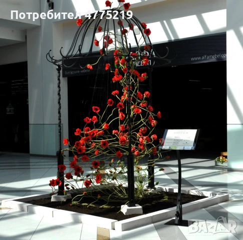 Ръчно кована метална беседка / арка за сватби, събития и градина – разглобяема, снимка 2 - Градински мебели, декорация  - 53947952