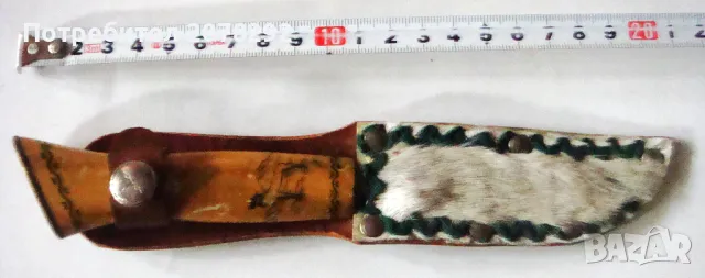 Стар Скандинавски нож за ловци, снимка 2 - Ножове - 48822307