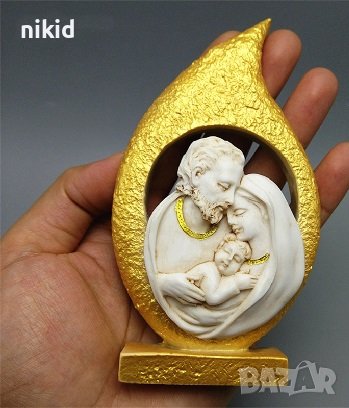 Християнско семейство голям силиконов молд на стойка поставка калъп гипс шоколад декор , снимка 3 - Форми - 40141840