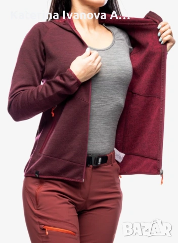 Salewa – Дамски топъл алпийски полар (вълнен микс) M / 38, снимка 4 - Зимни спортове - 53093008