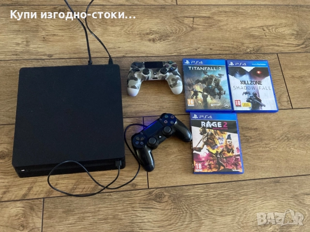 PS4 Slim 1TB с 18 игри