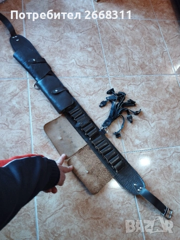 Патрондаш от естествена кожа.