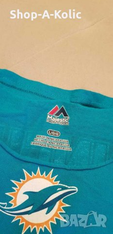 Original Vintage 90's MAJESTIC RYAN TANNEHILL MIAMI DOLPHINS NFL T-Shirt, снимка 4 - Тениски - 29770412