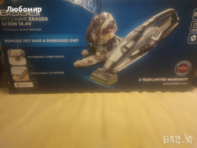 безжична ръчна прахосмукачка, въртяща се четка, 14,4 V, бори се с космите и мръсотията, снимка 3 - Прахосмукачки - 47260716