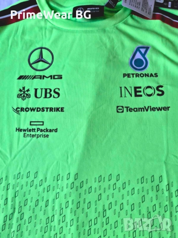 Mercedes AMG Petronas F1 тениска L – Оригинал, снимка 4 - Тениски - 52511622