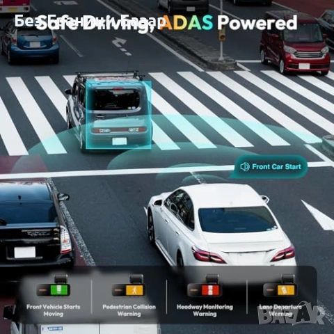 Нов Автомобилен видеорегистратор 4K, STARVIS, нощно виждане, GPS кола, снимка 3 - Друга електроника - 53151354