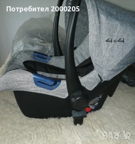 Детска количка 3в1 Cangaroo - Сива, 4х4, снимка 2 - Детски колички - 44201145